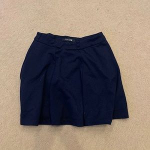 Forever 21 Pleated Navy Blue Skirt
